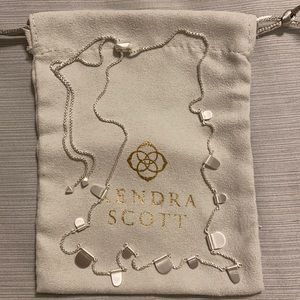 Kendra Scott Olive Necklace in Bright Silver